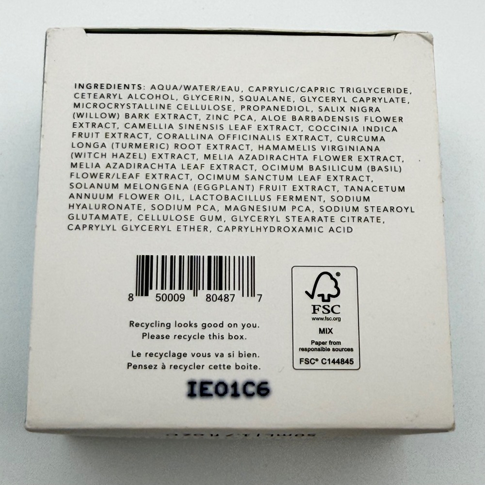 Herbivore Aquarius Pore Purifying Clarity Cream Blue Tansy BHA Moisturizer 50mL - Picture 14 of 16